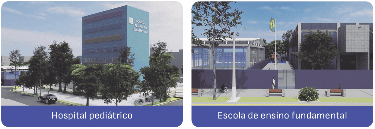 hospital e escola na zn
