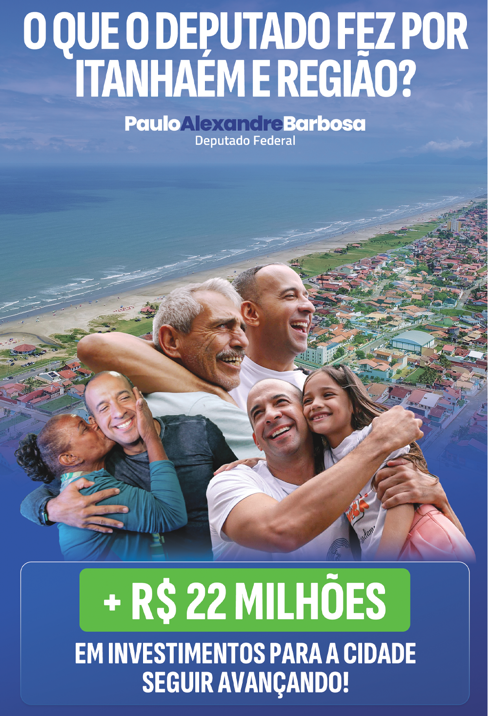 O que o deputado fez por Itanhaém?