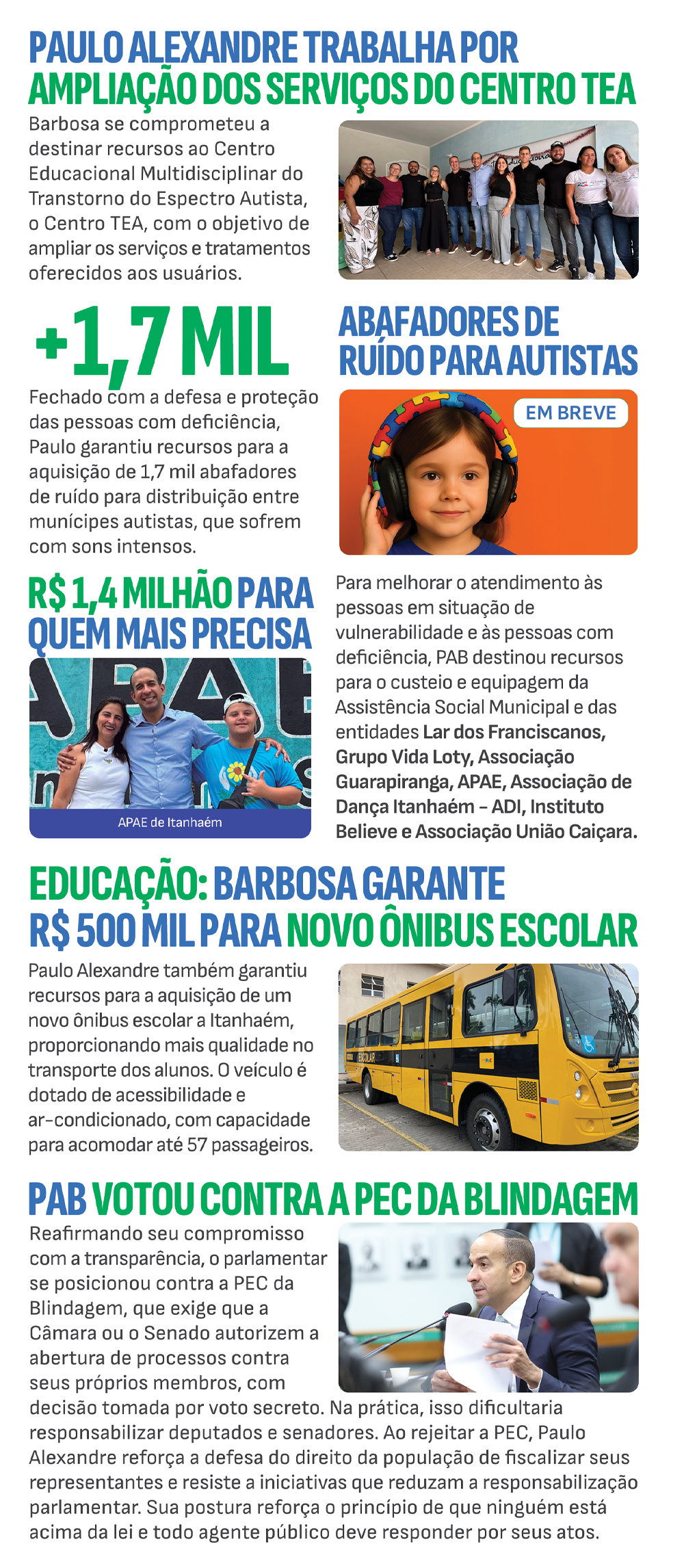 O que o deputado fez por Itanhaém?