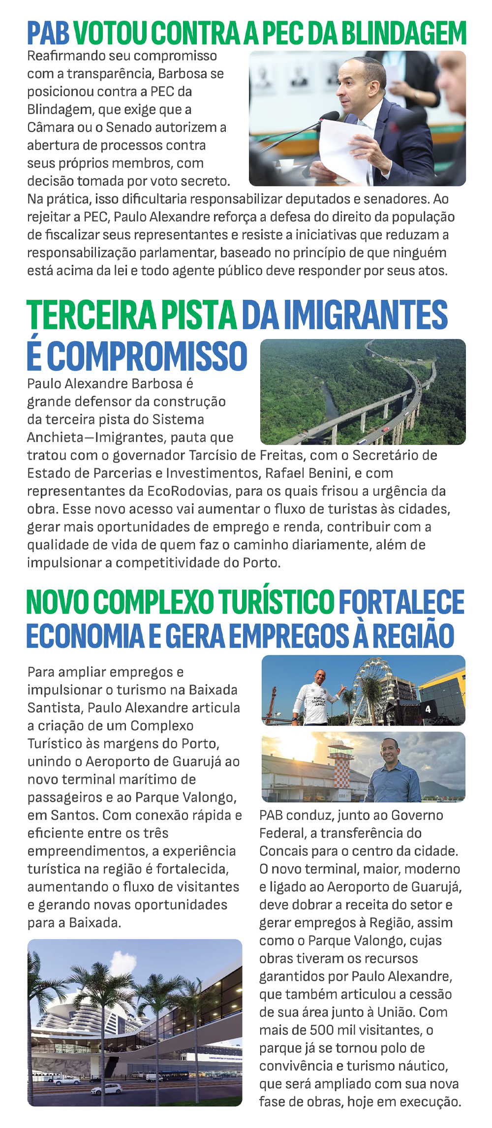 O que o deputado fez por Mongaguá?