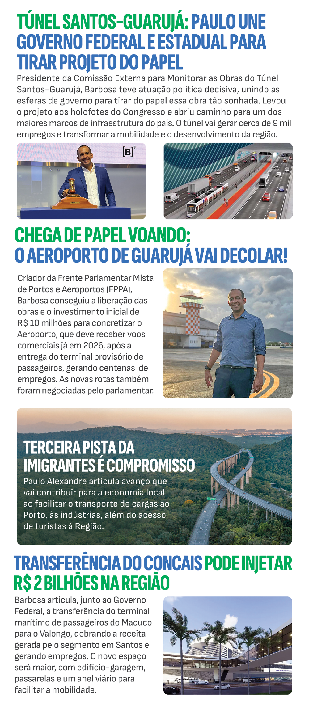 O que o deputado fez pelos Morros de Santos?