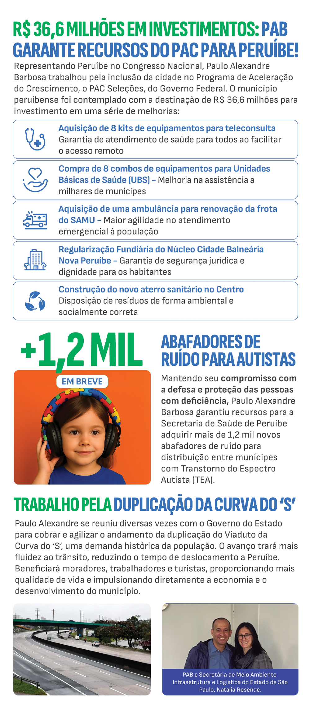 O que o deputado fez por Peruíbe?