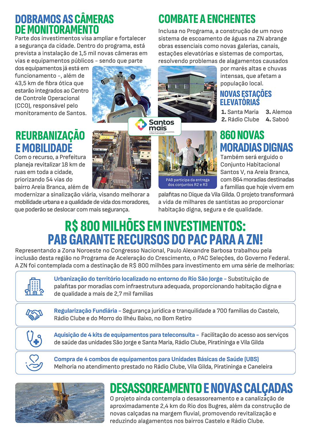 O que o deputado fez pela Zona Noroeste de Santos?