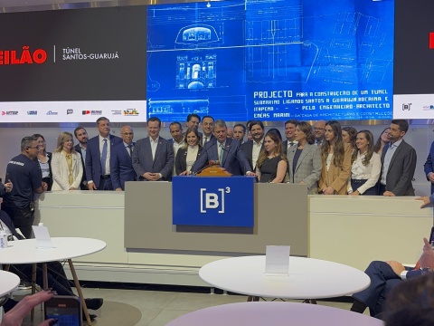 Contrato para construção do túnel Santos-Guarujá será assinado no dia 3