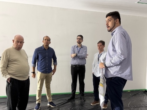 Paulo Alexandre nas obras da Casamata