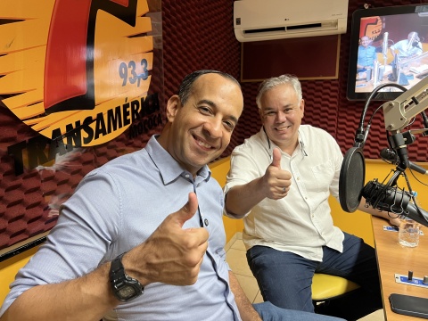Paulo Alexandre Barbosa e prefeito Eduardo Barison